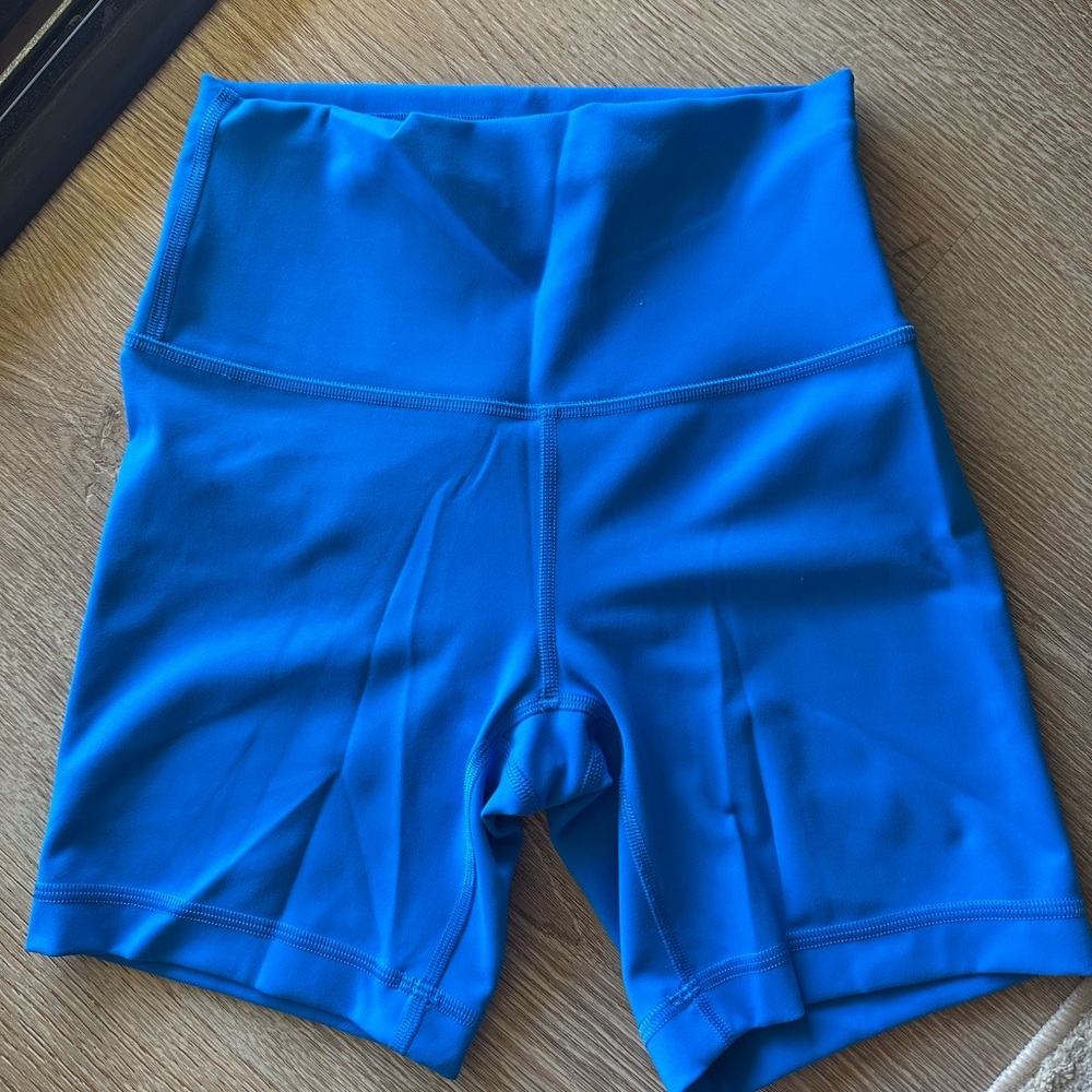 Blue Lululemon shorts
